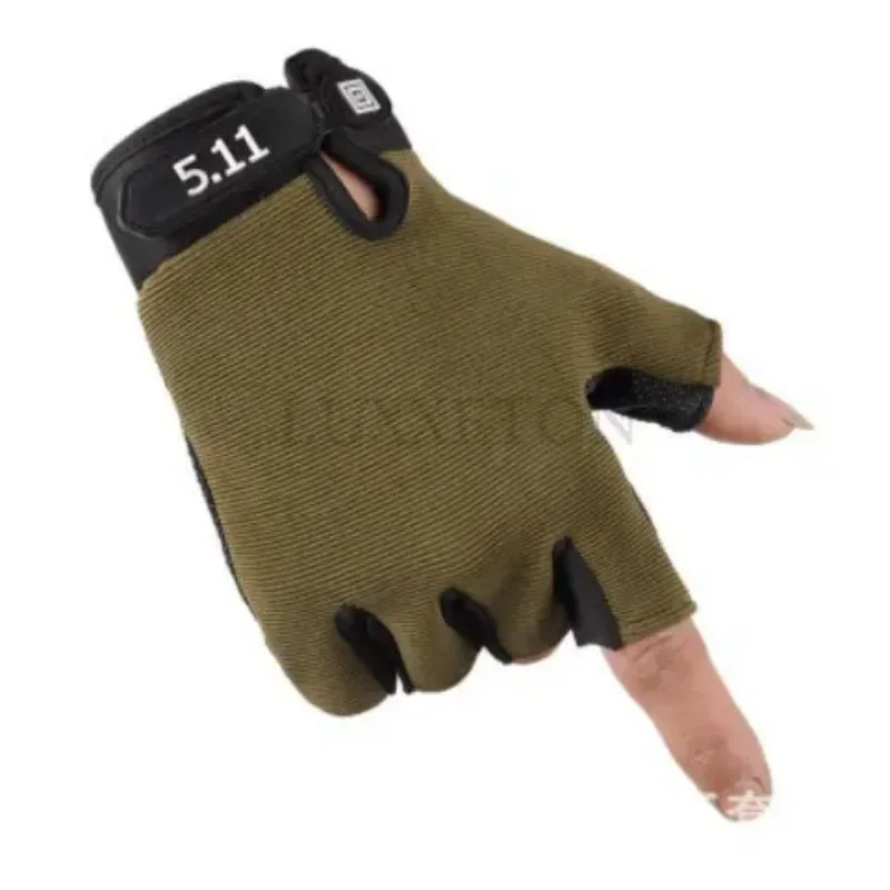 Army Shooting Fingerless Gloves Half Finger Men Tactical Gloves Anti-Slip Outdoor Sports Bicycle Gloves Riding Gloves