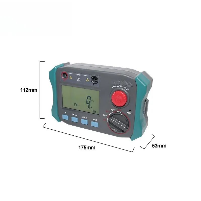 Low Voltage Distribution Box Leakage Switch Tester Multi Range RCD Circuit Breaker Detector Automatic Manual 0-750V Safety