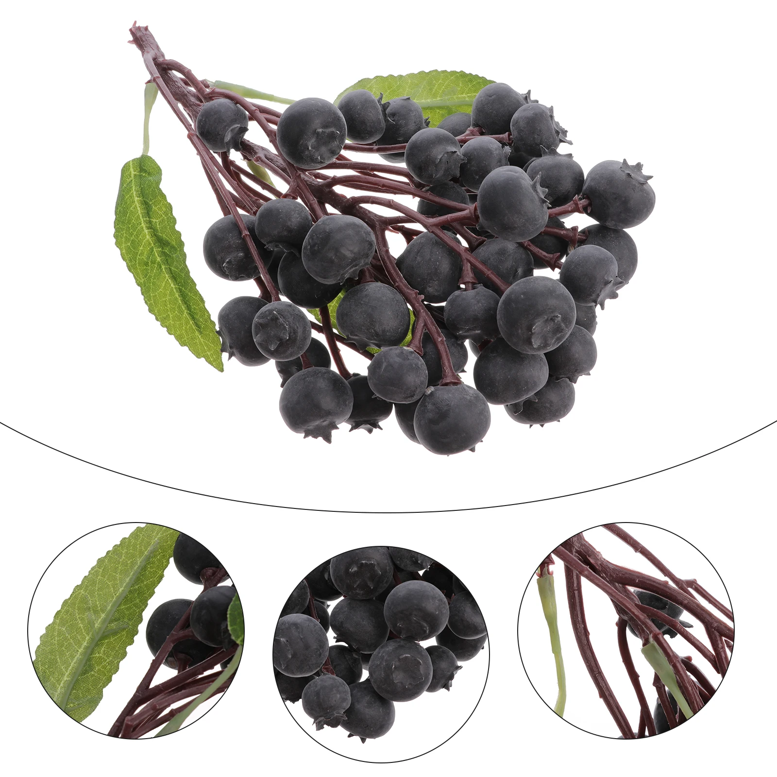 

Artificial Blueberry Plant Foam Fake Fruit Christmas Decoration Blueberries Fruits
