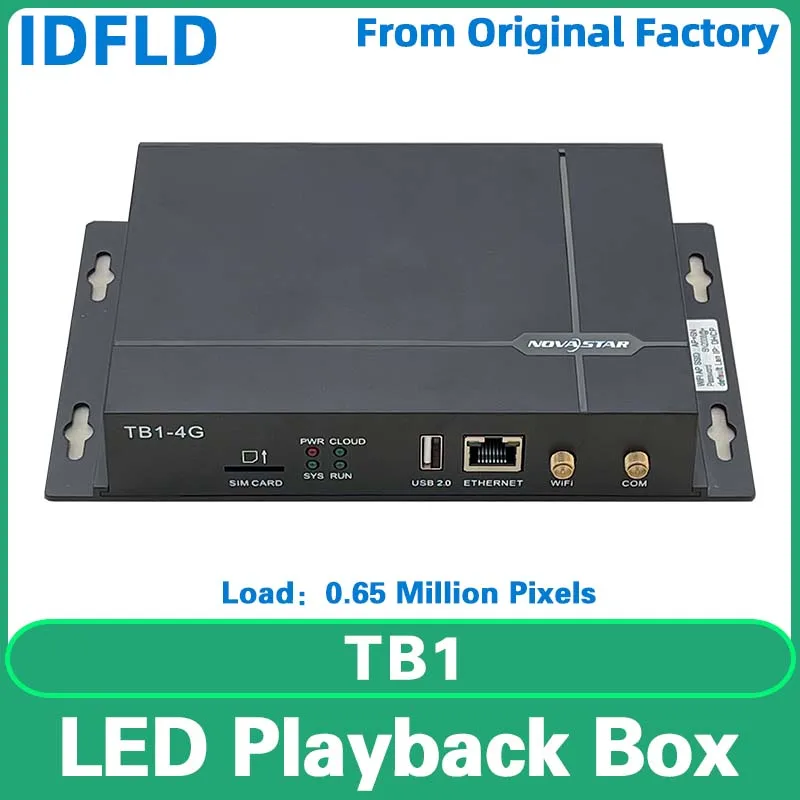 Novastar TB1 Multimedia Playback Box USB Port WiFi Controller HUB75 Full Color Module LED Display Screen Video Processor