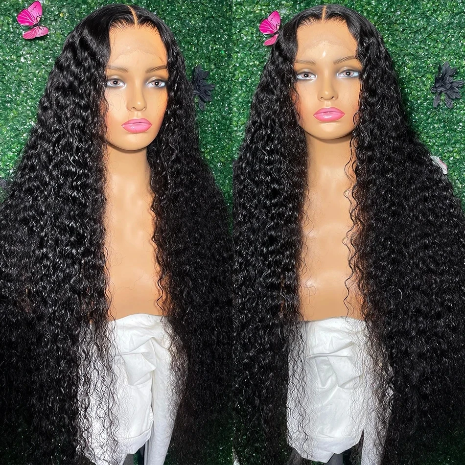 Loose Deep Wave 13x4 HD Lace Frontal Wig Brazilian 32 Inch Transparent 13x6 Curly Lace Frontal Human Hair Wigs For Women