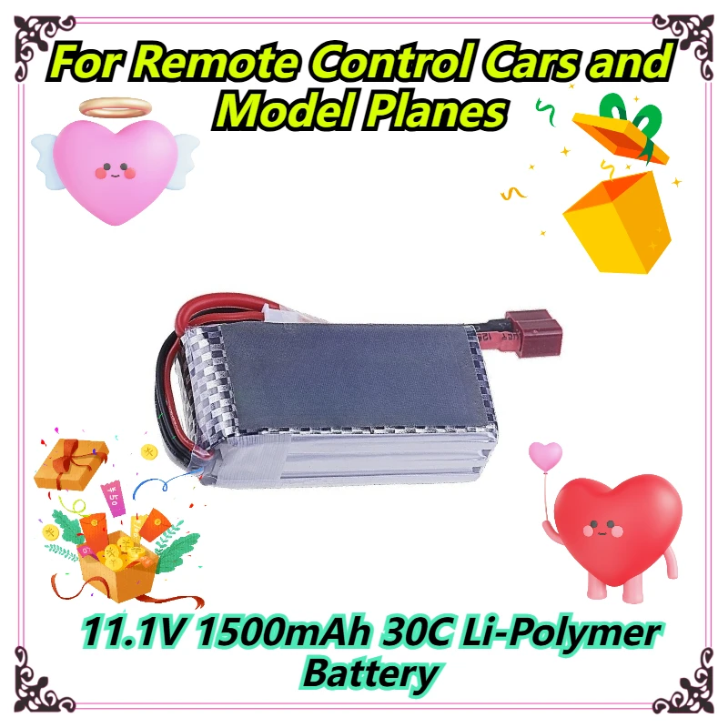 

11.1V 1500mAh 30C Li-Polymer Battery For Remote Control Cars and Model Planes