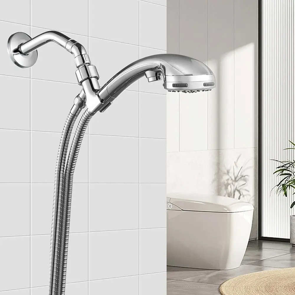 New Copper Shower Head Elbow Adapter 135 Degrees Silver Arm Elbow Extender Shower Heads Extension Pipe