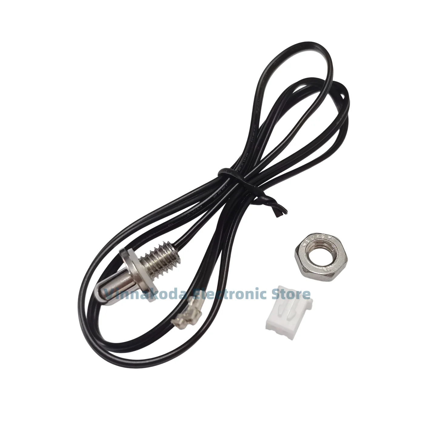 M6 threaded stainless steel waterproof temperature sensor NTC thermistor B3950-1% 100/50/10K    L500MM