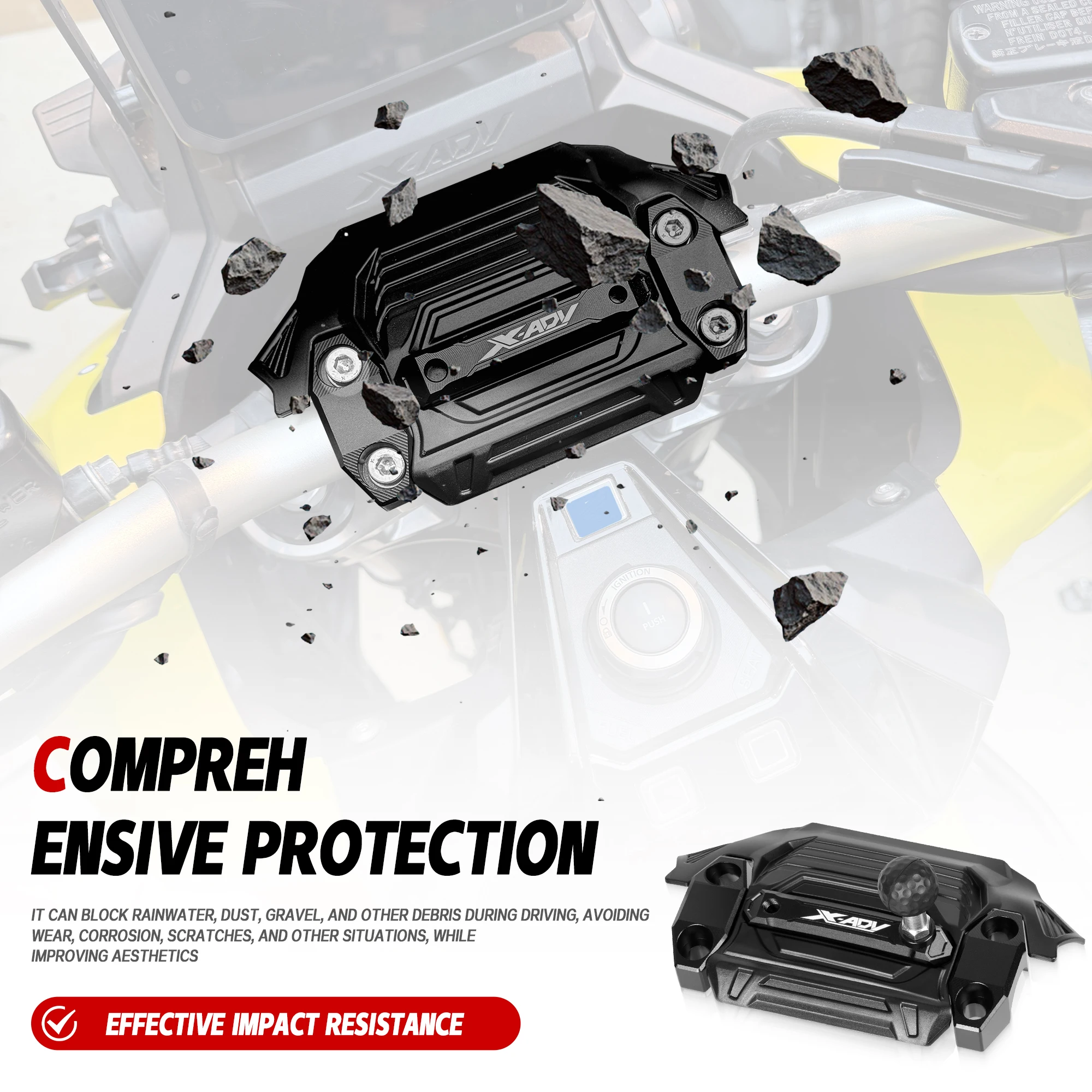 For Honda XADV 750 X-ADV750 Line Masking Expansion Cover Motorcycle XADV750 Handlebar Installation Expansion Decorative Cover