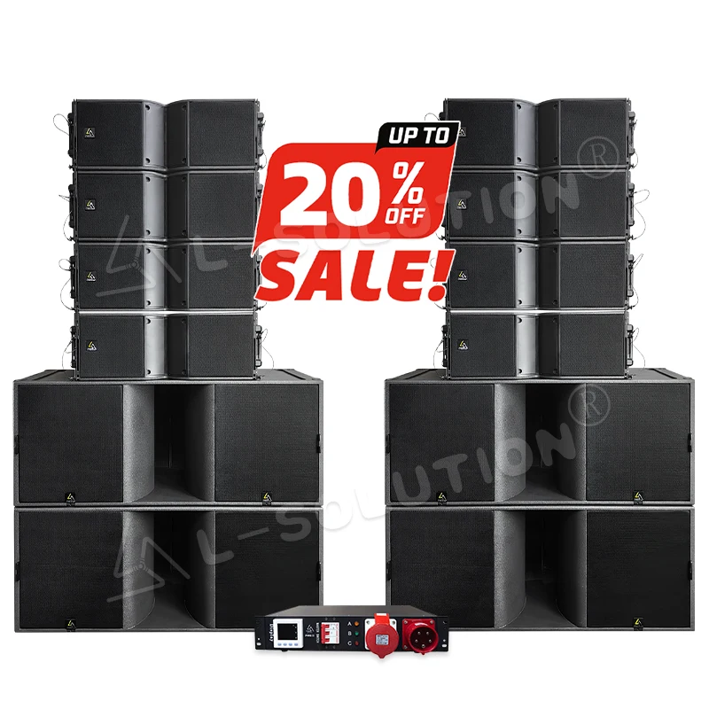 4 Pcs KS28-A 18" Subwoofer 8 Pcs K210-A 2-Way 10" Line Array System Professional Live Stage Sound