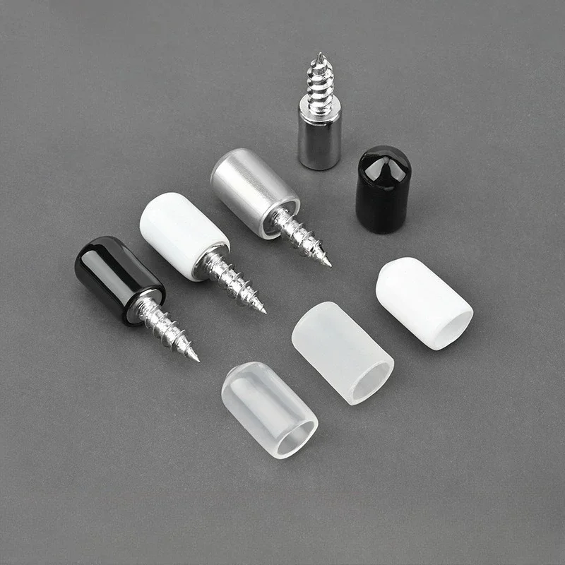 24/48pcs, Shelf Support Pegs, Heavy Duty Metal Cabinet Shelf Pins for Shelves, Closet Organizers(Black/ White/ Clear Cover)