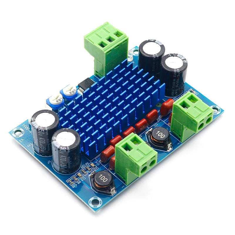 High power digital power amplifier board TPA3116D2 chassis dedicated to the plug-in 5-28V output 120W/4-8Ω