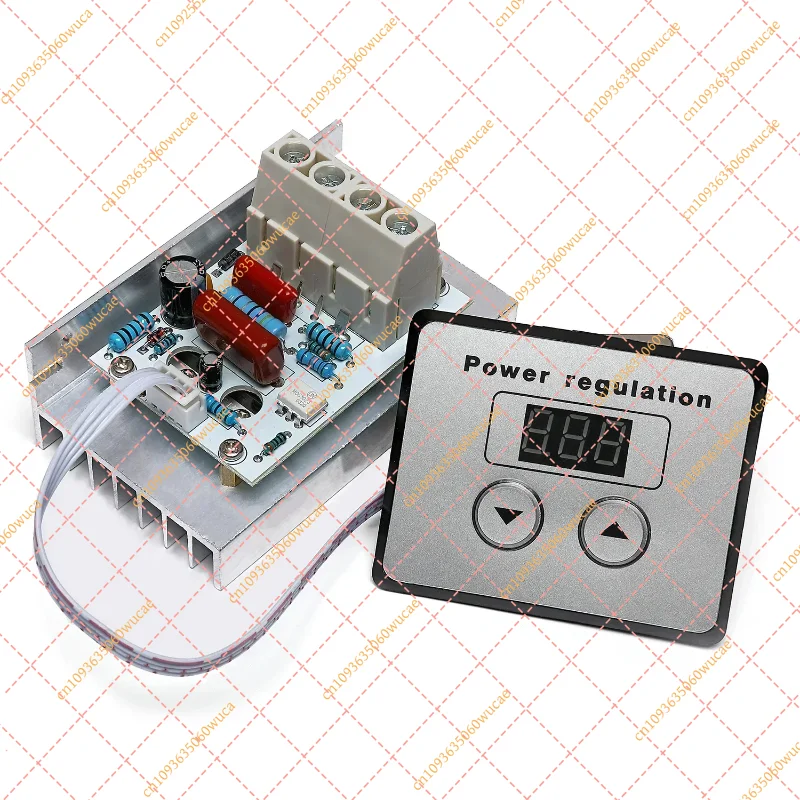 Industrial 220V SCR Power Controller (Up to 10kW) | Precision Digital Thermostat & Fan Speed Regulator for Heating & Motors