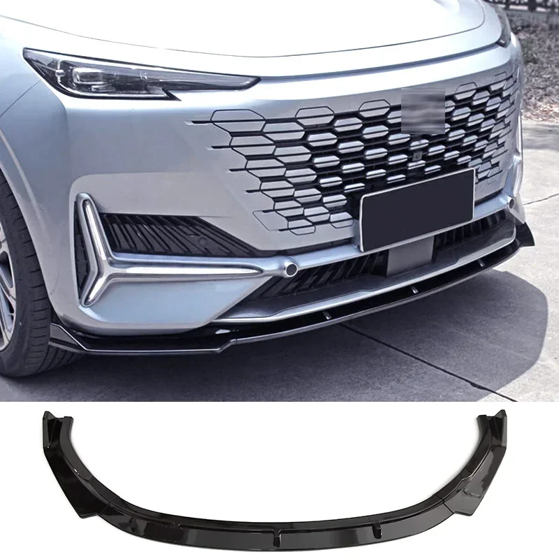 New！ For Changan UNI-K 2021-2023 3PCs car accessories front bumper lip spoiler diffuser detachable body kit