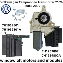 For VW Transporter T5 T6 Campmob Typ2/Transp.LT Window lift motor and modules 7H1959801 7H1959801A 7H1959802 7H1959802A Multivan