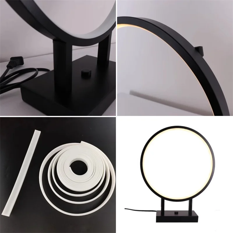 Flexible LED Alumium Profile Silicone Cover PC Diffuser Cabinet Hard Bar Light Replaceable Lampshade Accessories DIY Linear Lamp