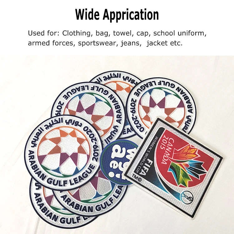 اضغط ساخن على قماش بناء تاتامي ثلاثي الأبعاد للرقع المتدفقة ونسيج الشارات #4