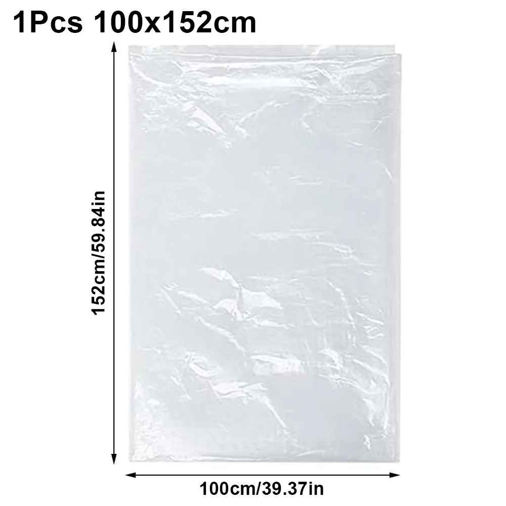 1 قطعة حقيبة بلاستيكية سميكة تتحرك ذات سعة كبيرة ملابس شفافة حقيبة تخزين اللحاف S/M/L/XL/XXL الغبار