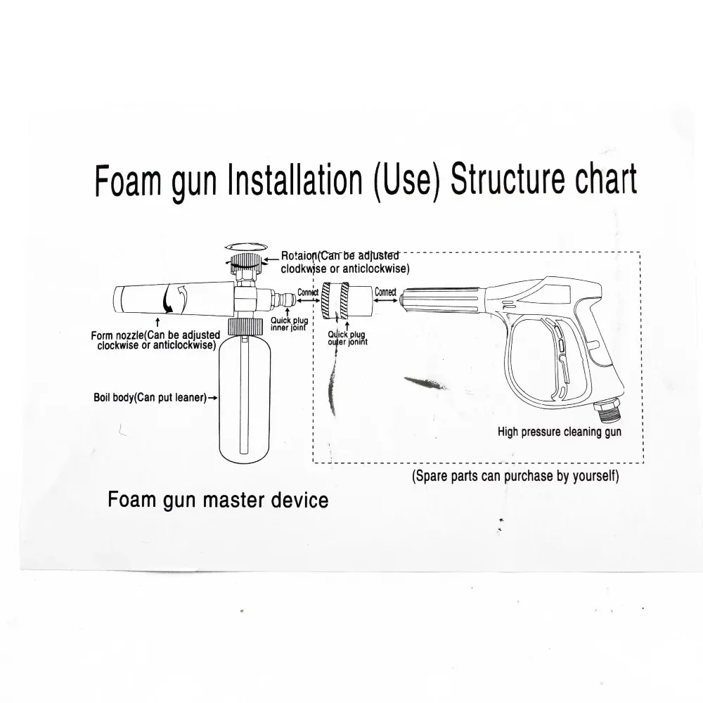 750ML Snow Foam Lance For Karcher K2 K3 K4 K5 K6 K7 Car Pressure Washers Soap Foam Generator With Adjustable Sprayer Nozzle