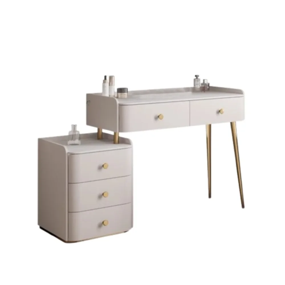 الفتيات الفاخرة خلع الملابس الجدول ماكياج أمشاط المنظم الحديثة التجميل خلع الملابس الجدول مجوهرات خشبية Meuble دي Chambre الأثاث #6