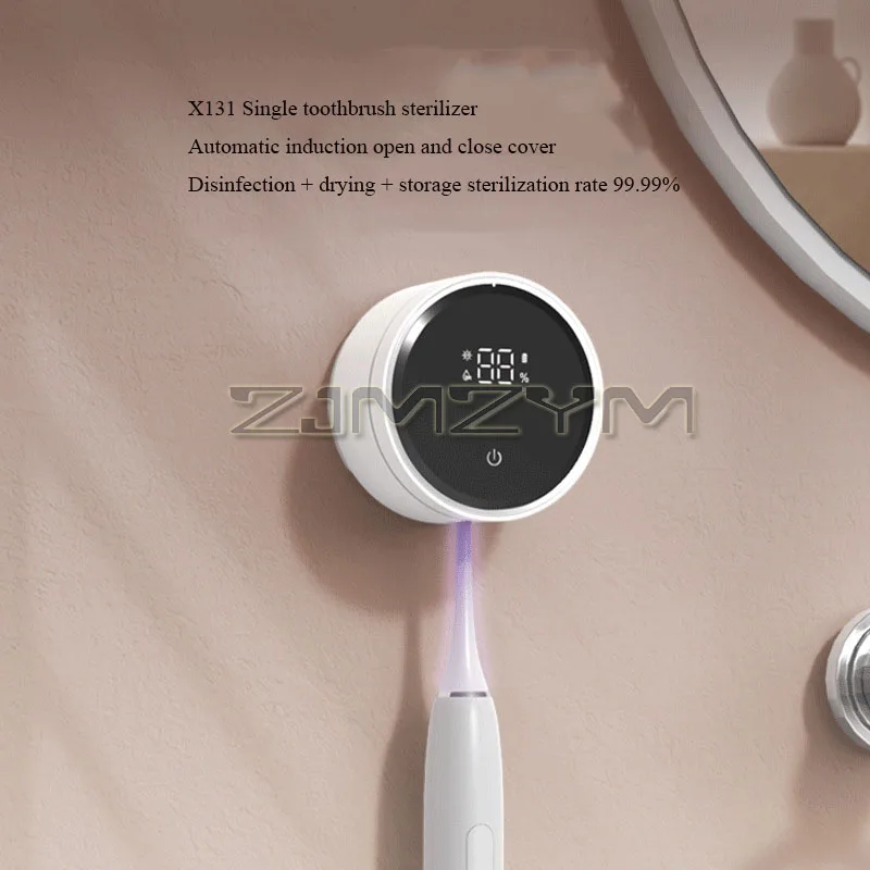 Montado na parede suporte de escova de dentes portátil esterilizador elétrico única pessoa limpador para banheiro seco para viagens em casa