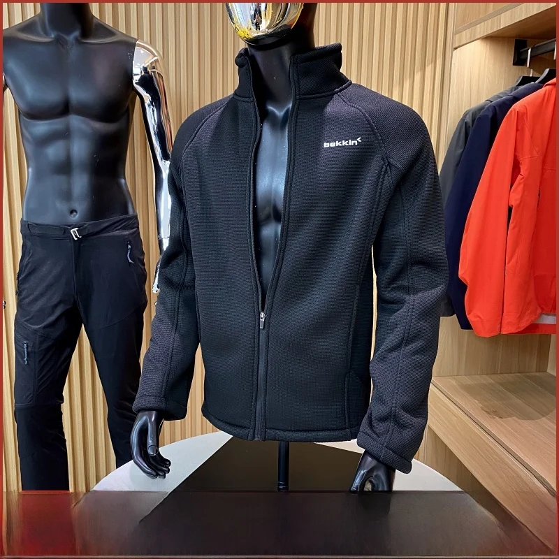 

Мужская куртка на подкладке Fce, легкая теплая куртка с воротником-стойкой, длинная све-стойка, молодежная верхняя одежда на осень и весну