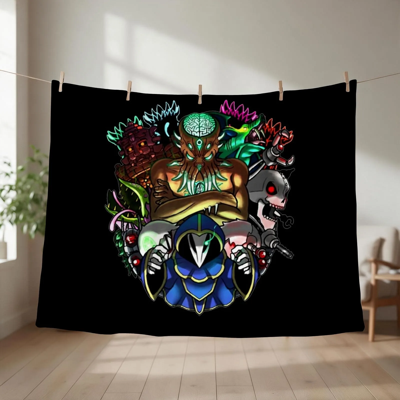 Terraria Game Funny Design Throw Blanket Loose Luxury Thicken Flannel Fabric anime Blankets
