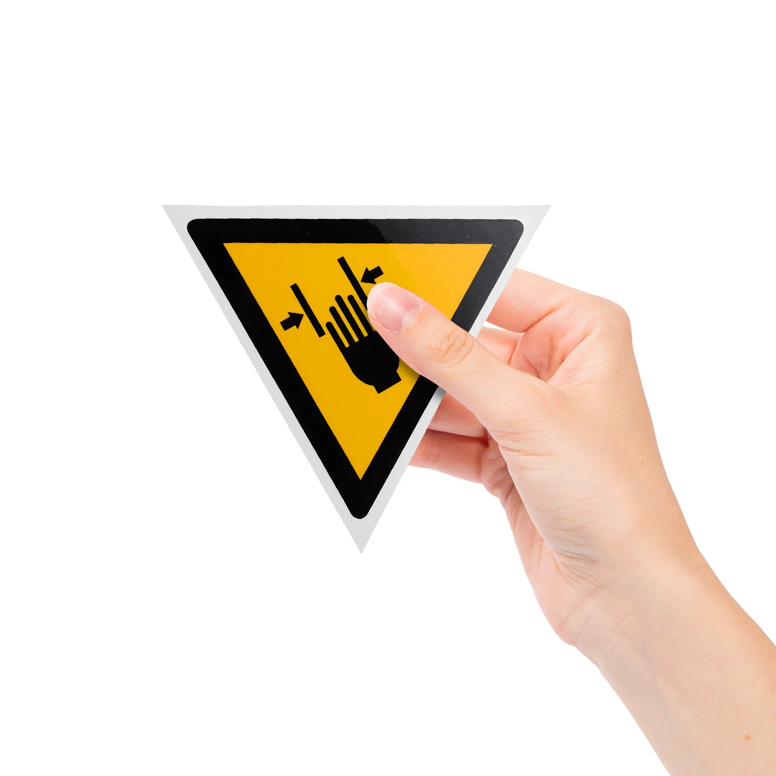 1Pcs Hand Crushing Warning Decal Safety Indicator Sticker for Equipment Pinch Warning Hand Crushing Stickers