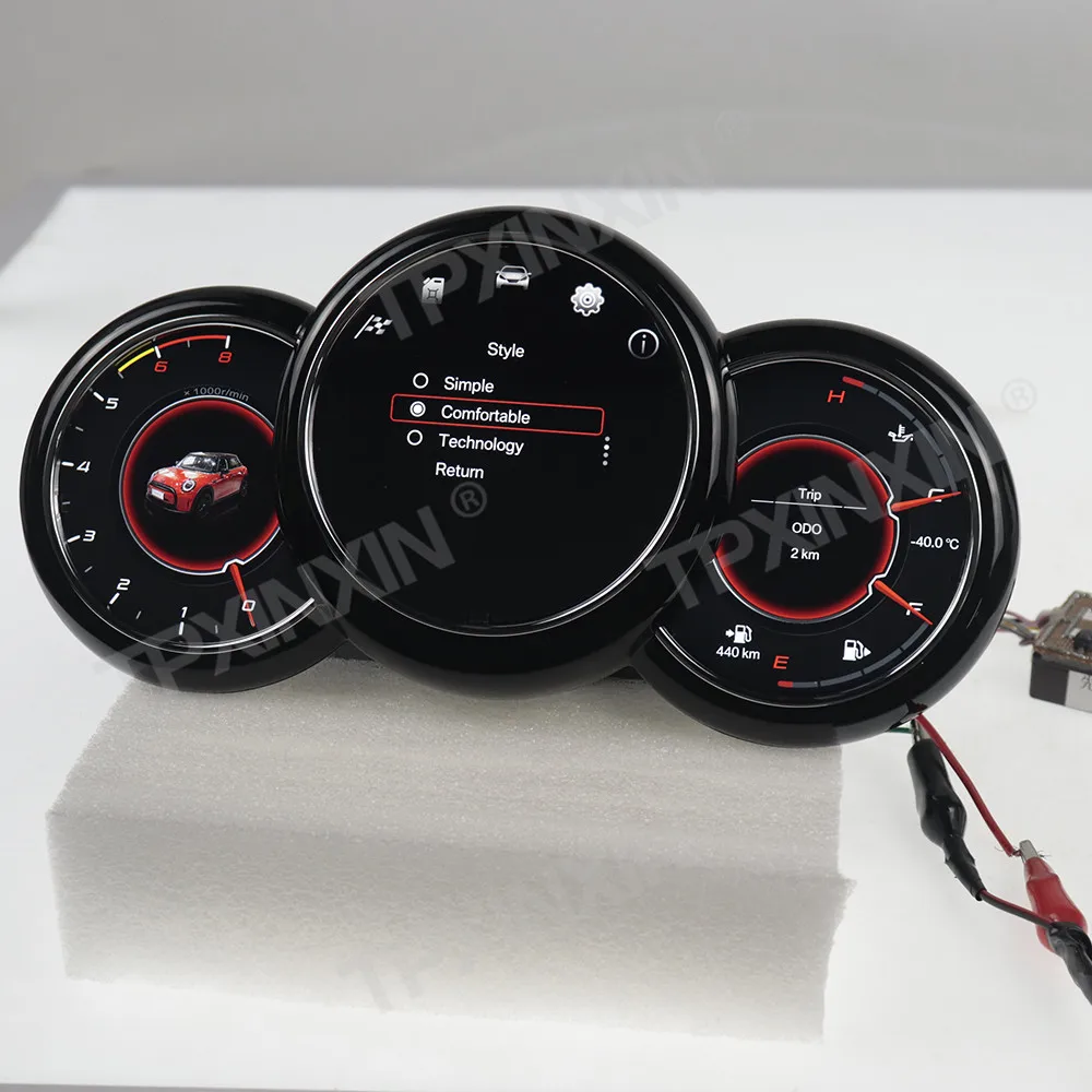 7 '' Car Digital Cluster For BMW MINI 2014-2023 LCD Instrument Multimedia Player Dashboard Speed Meter Screen Smart Stereo Auto