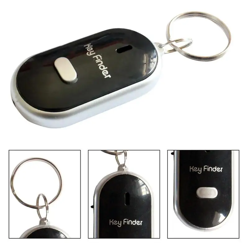 Wireless Mini Schlüssel bund Anti-Lost Whistle Sound Control Locator Fern alarm Tracker Tracking-Gerät mit LED-Key-Finder