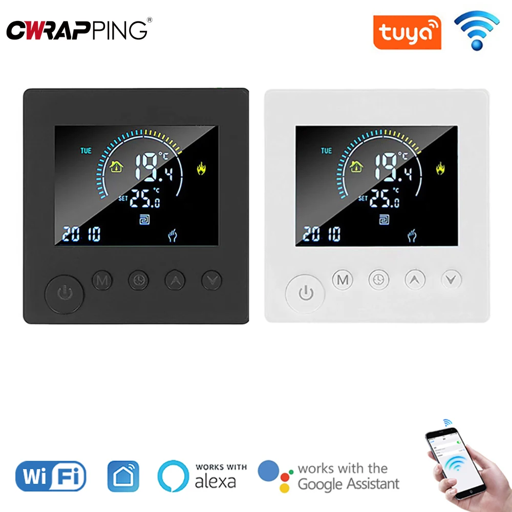 Wifi Zigbee Wireless Thermostat Air Conditioning Underfloor Heating for Home Moes Control Living Room Bedroom Office Tools
