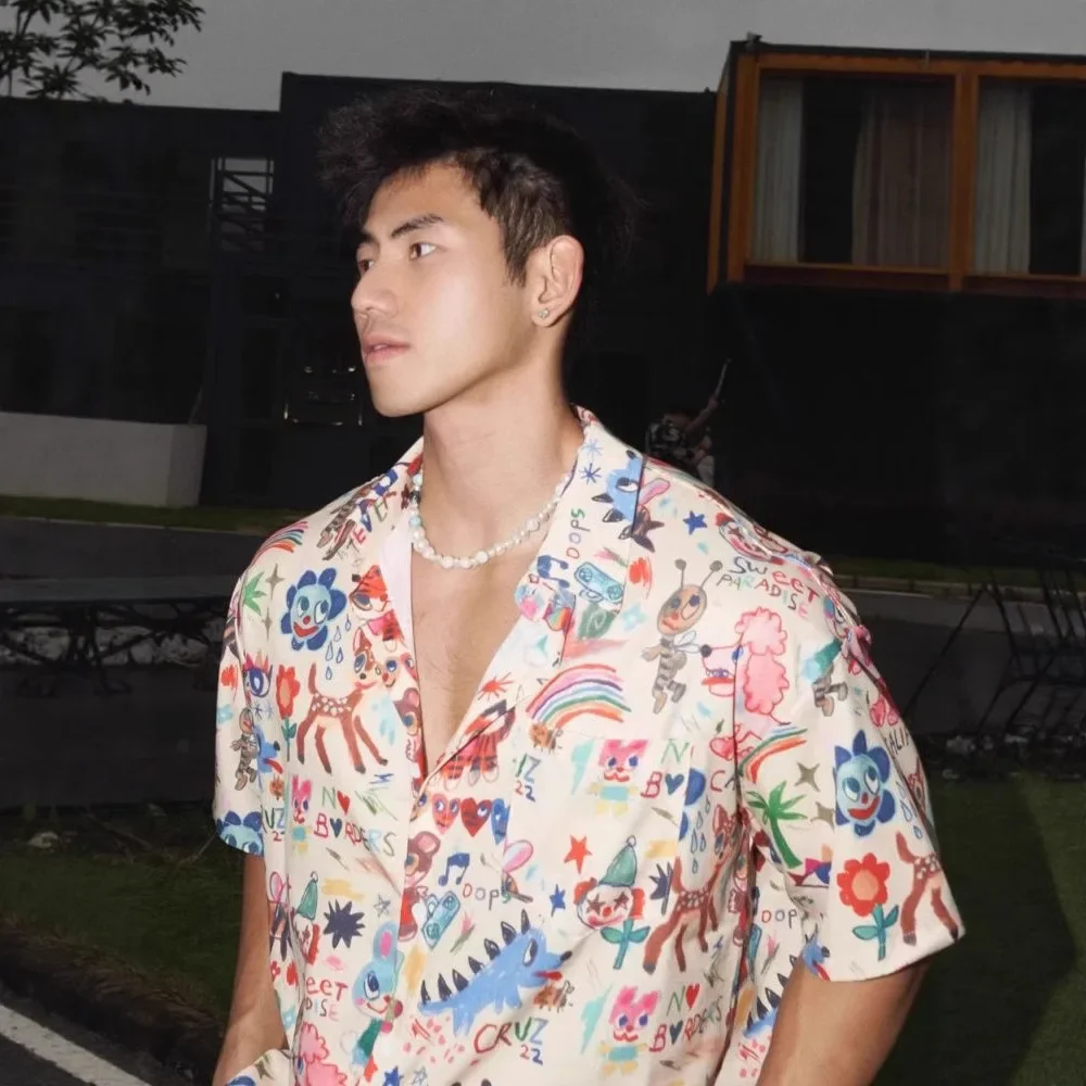 

2025 Trendy Cool Fashion Ice Cream Shirts Beach Party 3d Print Hawaiian Shirt unisex Short Sleeve Oversized Blouse Lapel Shirts