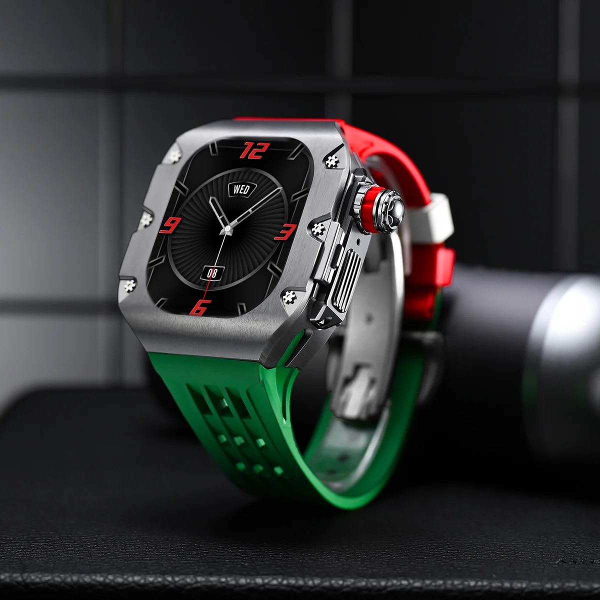 Transparent Case+Strap For Apple Watch Ultra 49MM Band Full Cover Bracelet Modification Kit For iWatch SE 9 8 7 6 5 4 45mm 44mm