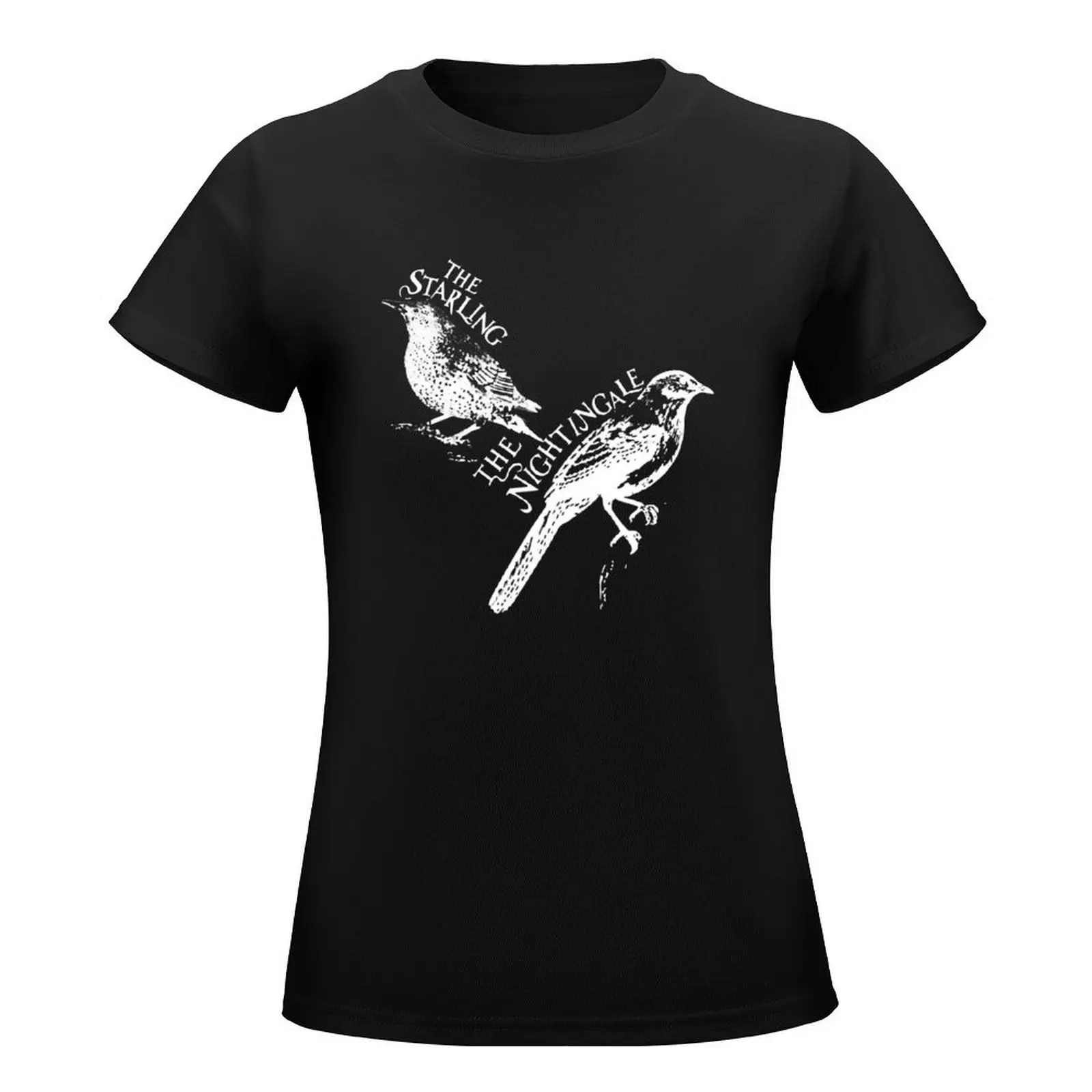 Nightingale and Starling Classic T-Shirt customs design your own graphics sports fans oversized Women's summer blouses 2024