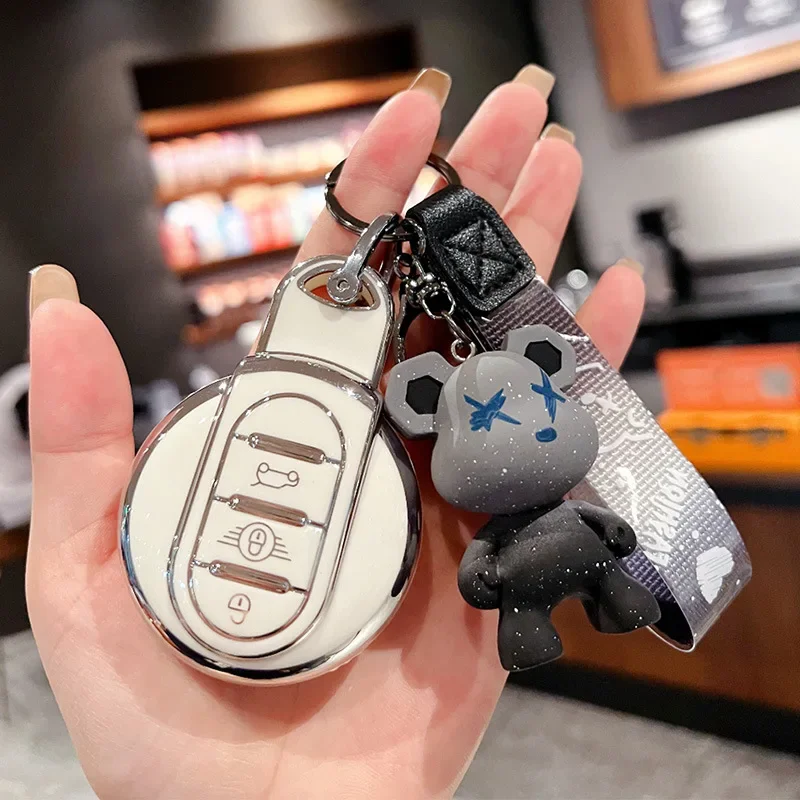 

TPU Car Key Case Cover Protector For BMW Mini ONE JCW COOPERS COUNTRYMAN CLUBMAN F54 F57 F60 F56 F55 R57 R58 R59 R60 S Roadster