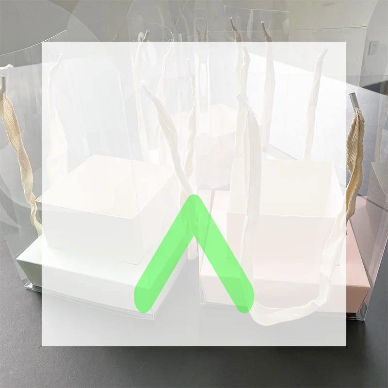 

New Rose Flower Hand Packaging Box Waterproof Transparent Flower Art Arrangement Paper Box Portable Tote Florist Supplies Packag