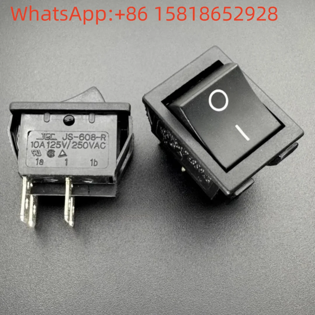 5pcs Taiwan JEC JS-608-R Boat-shaped switch 4-pin 2-position rocker power switch button 10A 250VAC