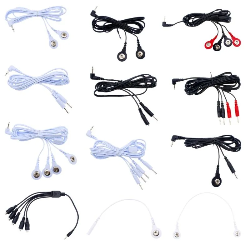 Electric Shock Cable /Wire/Line Electro to Connect Stimulation Penis Ring Anal Plug Nipple Clips E-stim Sex Medical Accessories