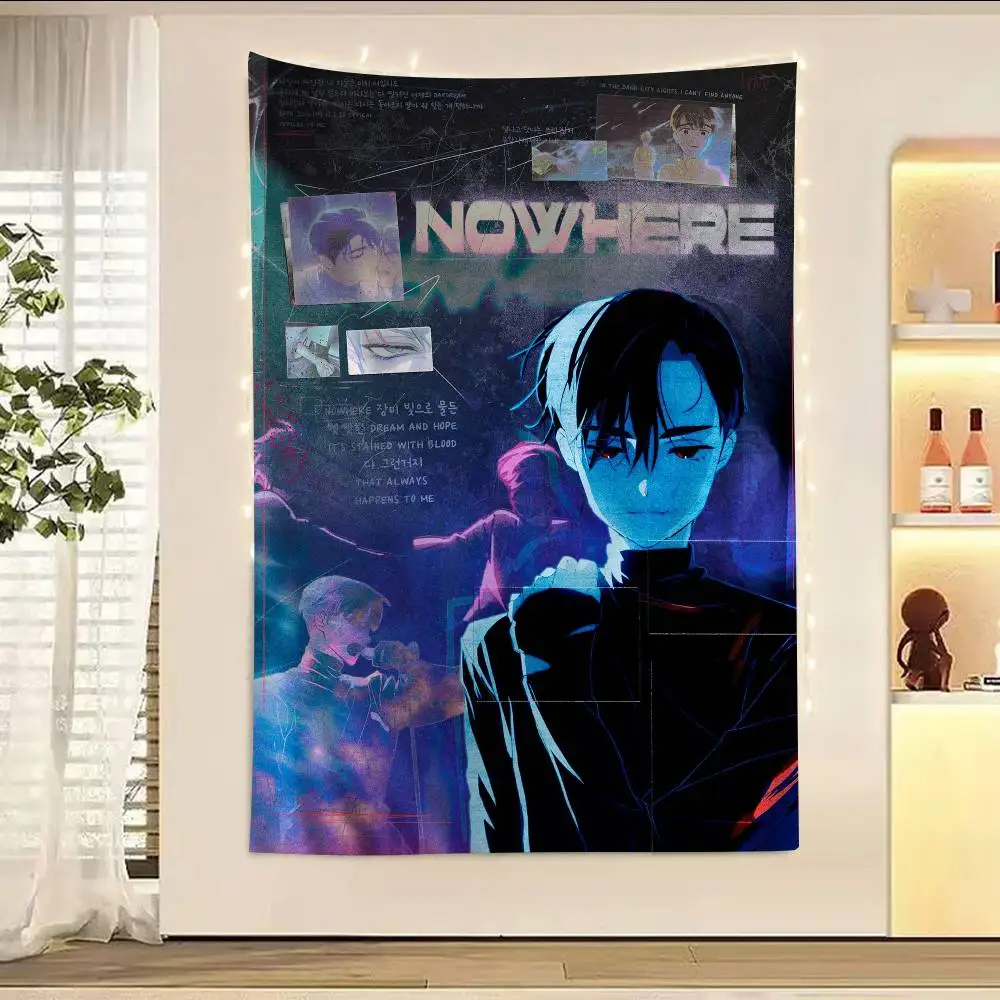 Alien Bühne Anime Ivan Till Tapisserie Kunstdruck Japanischer Wandteppich Anime Wandbehang Home Decor