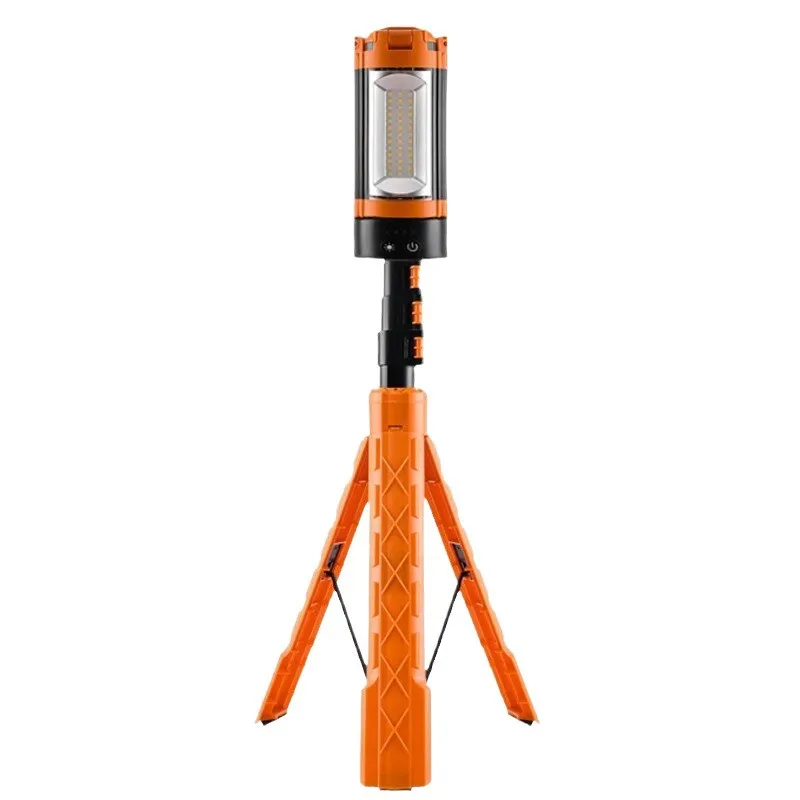 Retractable folding rechargeable camping light outdoor lighting 2600 lumens, highlight led camping light with bracket