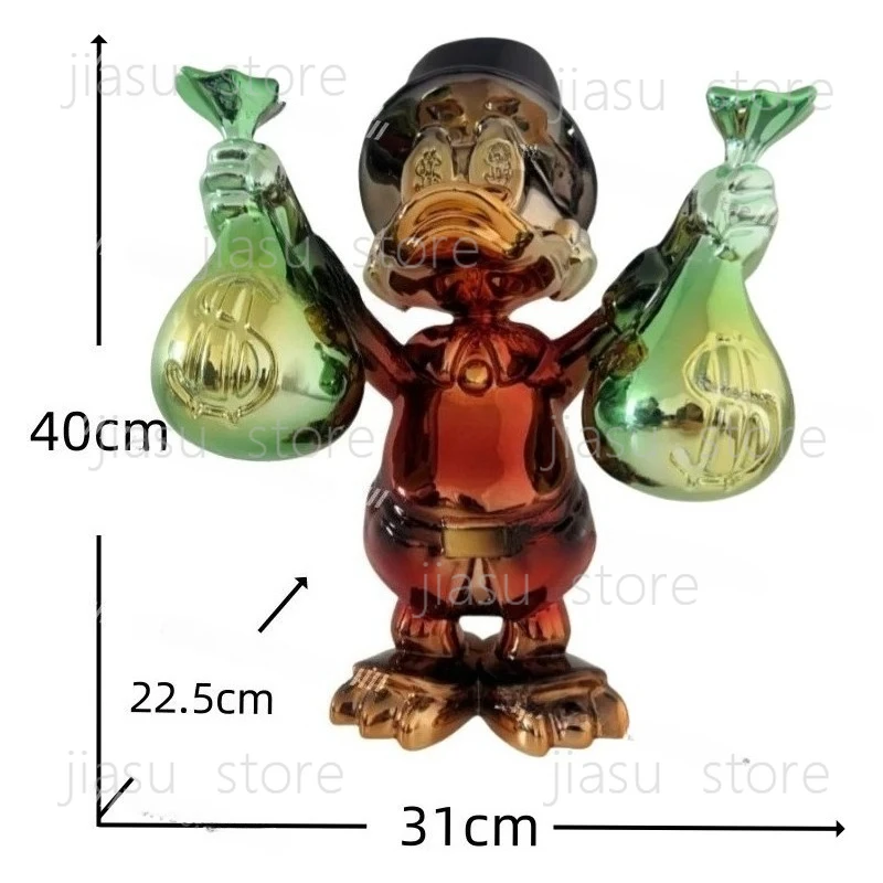 

Internet celebrity tide play money bag ornament rich duck cartoon sculpture home soft shop restaurant bar decoration