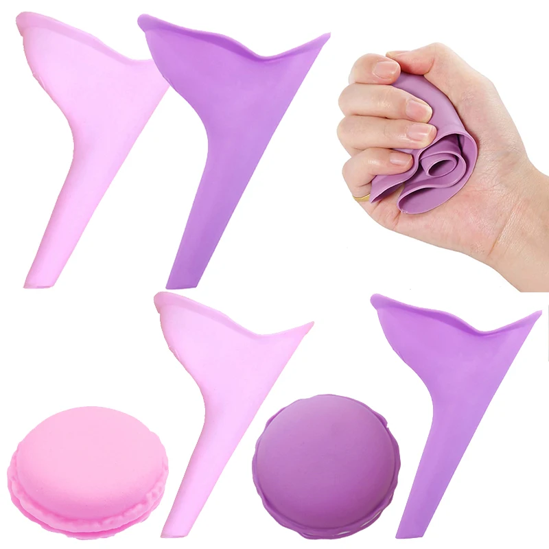 Female Urination Device Reusable Silicone Pee Funnel for Women Stand to Pee Emergency Road Trip Outdoor Camping Hiking Use TMZ