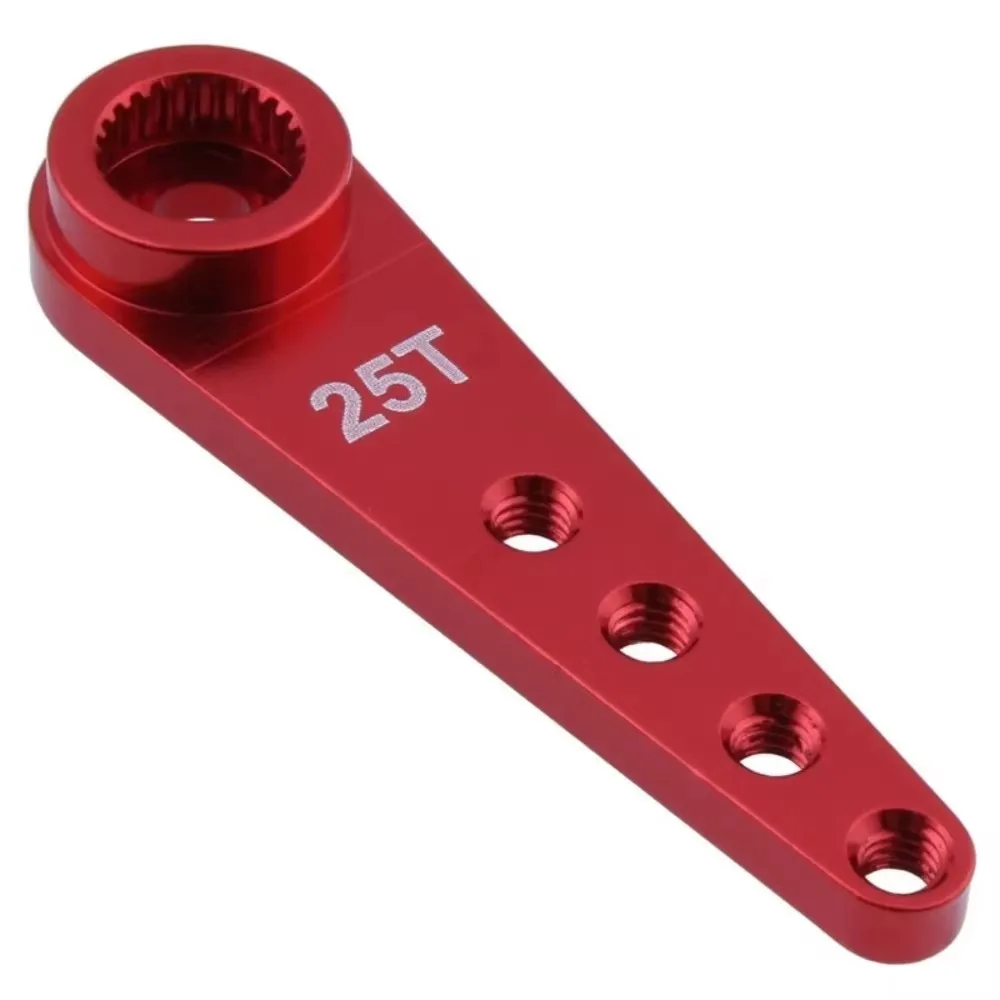 1Pcs Metal Steering Servo Arm Extended Servo Arm 25T/24T/23T for 1/10 RC Vehicle Futaba HSP Wltoys SCX01 Tracked Car Accessories