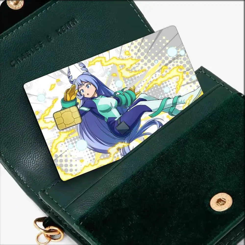 N-Nejire Hado My Hero Academia Waterproof Film Skin Cover Credit Card Stickers Debit Front Bank Bus Pass
