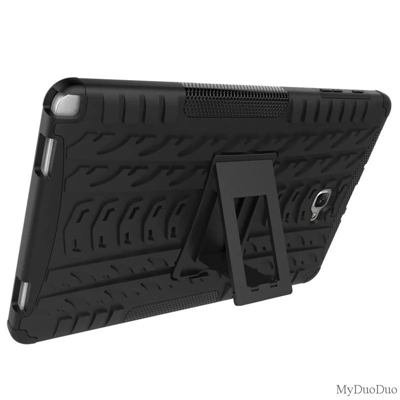 Armor Kickstand PC Silicon Case For Samsung Galaxy Tab A A6 10.1 SM-P585 P580 with S-Pen Shockproof Hard Back Cover+Pen+Film