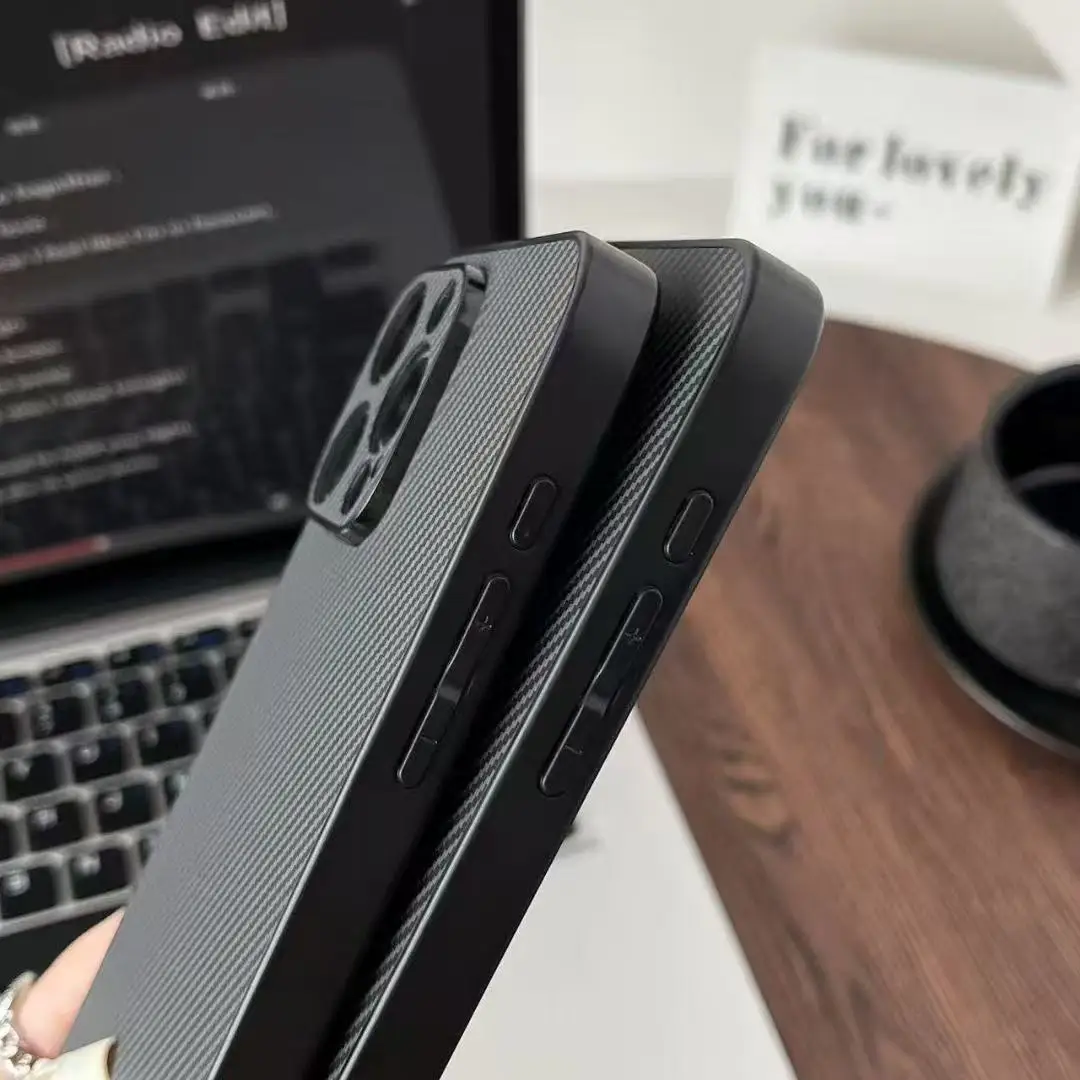 Aplicable para samsung s25 caja de teléfono móvil de soldadura de carbono a56 nueva textura note20plus business s22