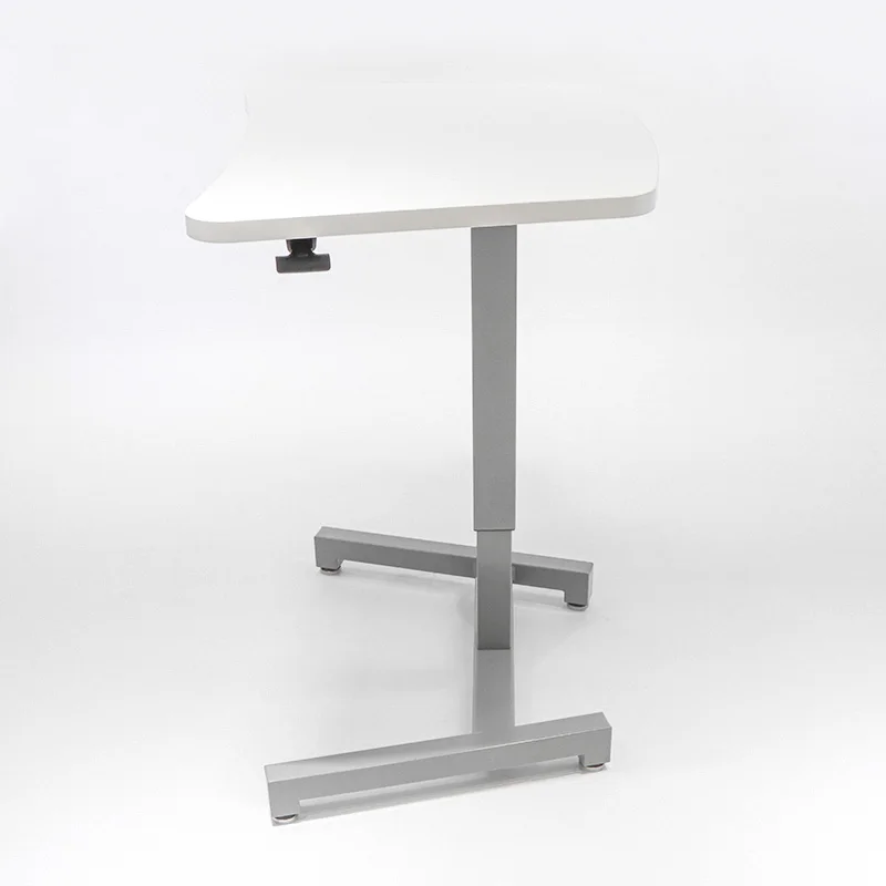 التصميم الحديث مكتب متنقل فوق السرير طاولة كمبيوتر محمول عربة الكمبيوتر عجلات قابلة للقفل ارتفاع الربيع الغاز قابل للتعديل الجلوس على الوقوف مكتب #3