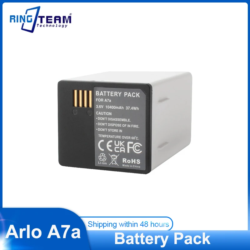 10400mAh  A-7a Battery for Arlo A7 A14 A-14a Arlo Pro 4 XL Arlo Go 2 VMA5410 Ultra 2 Pro 3