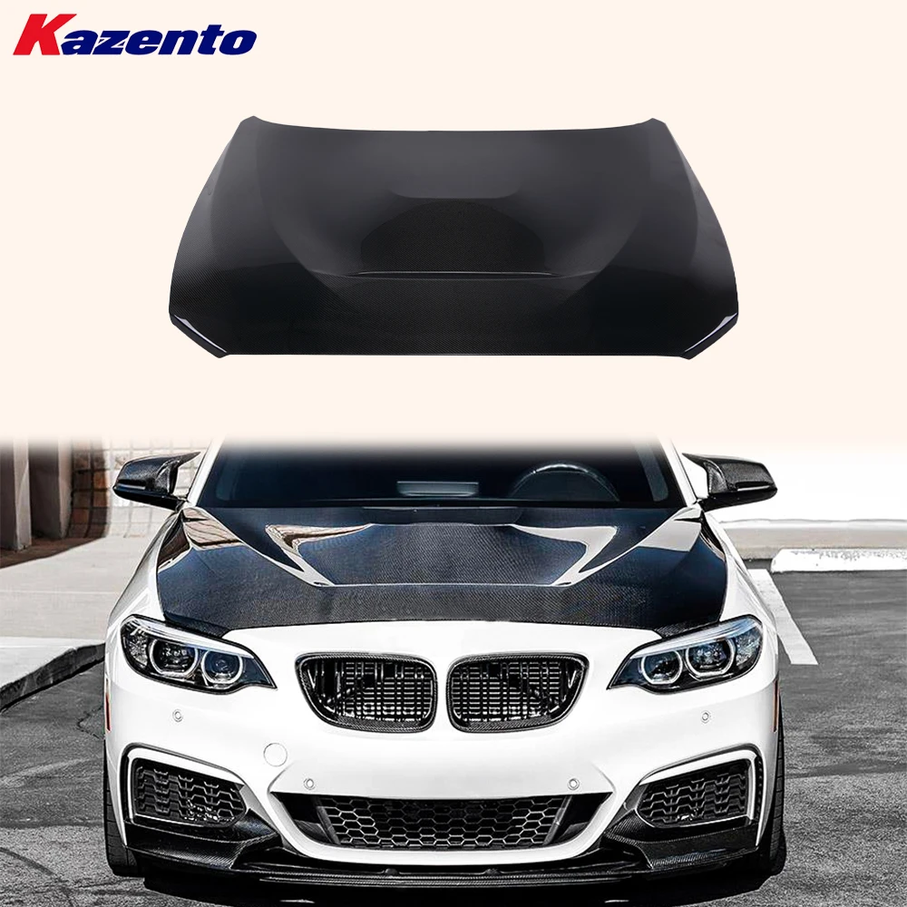 

For BMW F20 5D 11-19 F22 2D 14-21 GTS Style Vented Carbon Front Bumper Hood