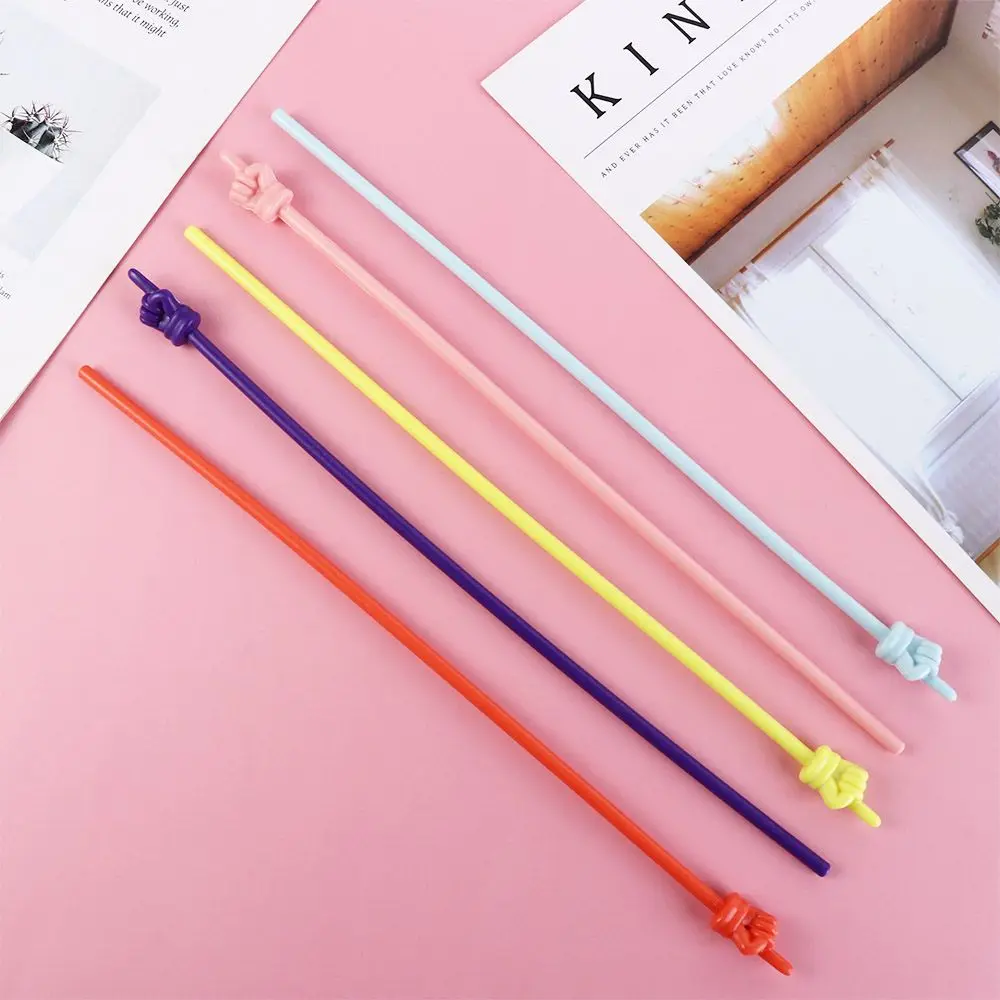 

10Pcs/set Macaron Bendable Teaching Stick Smooth Colorful Finger Reading Stick No Burrs Hand Pointers Stick School
