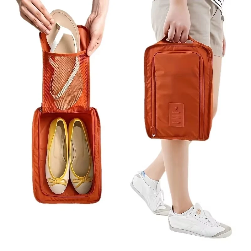 Portable Golf Shoe Bag Travel Holds Multifunction Waterproof Folding Storage High Capacity Shoe Pouch Organizer