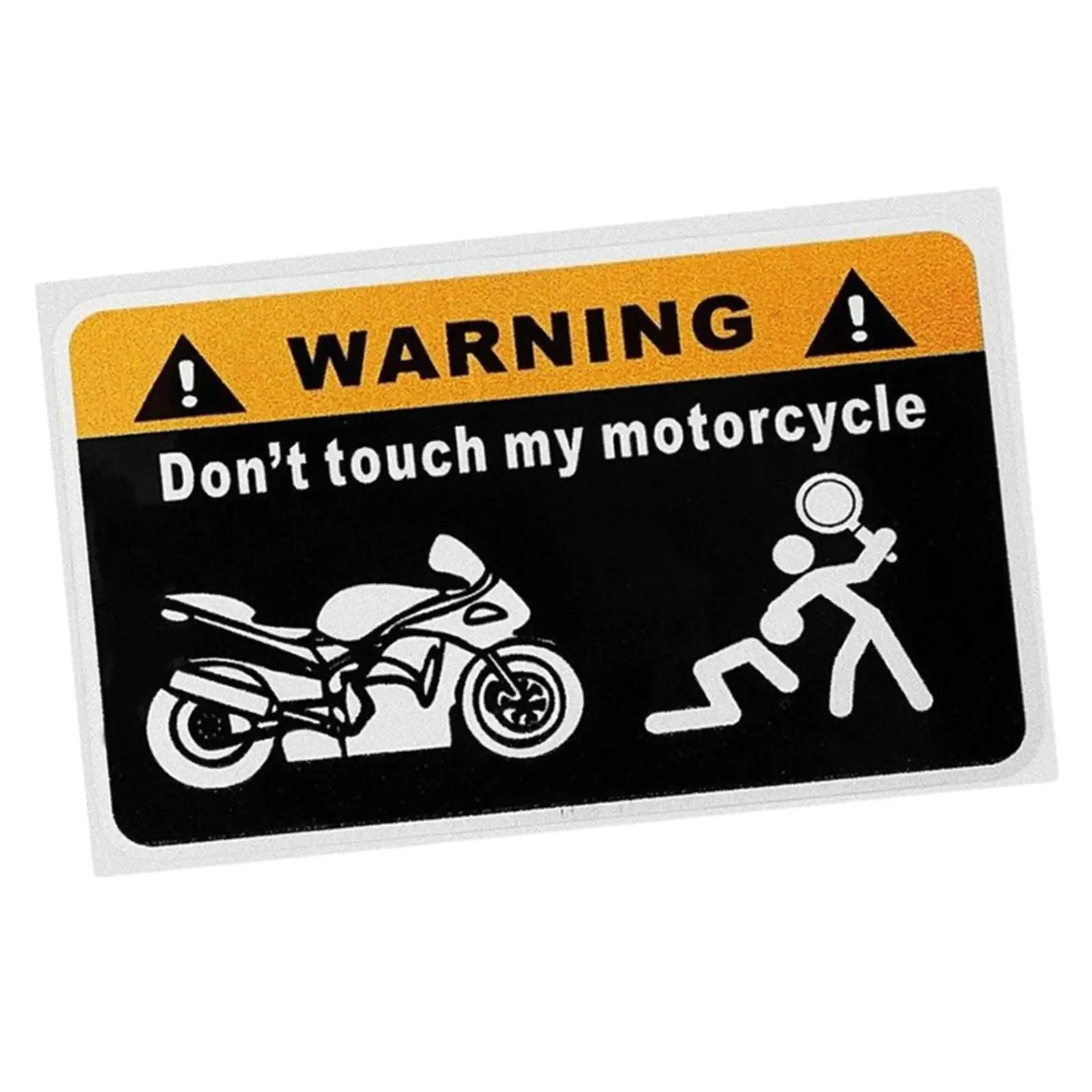 Car Sticker Wear Resistant Fashion Waterproof Widely Used Don't Touch My Motorcycle for Auto Window Motorbike Bikes Door