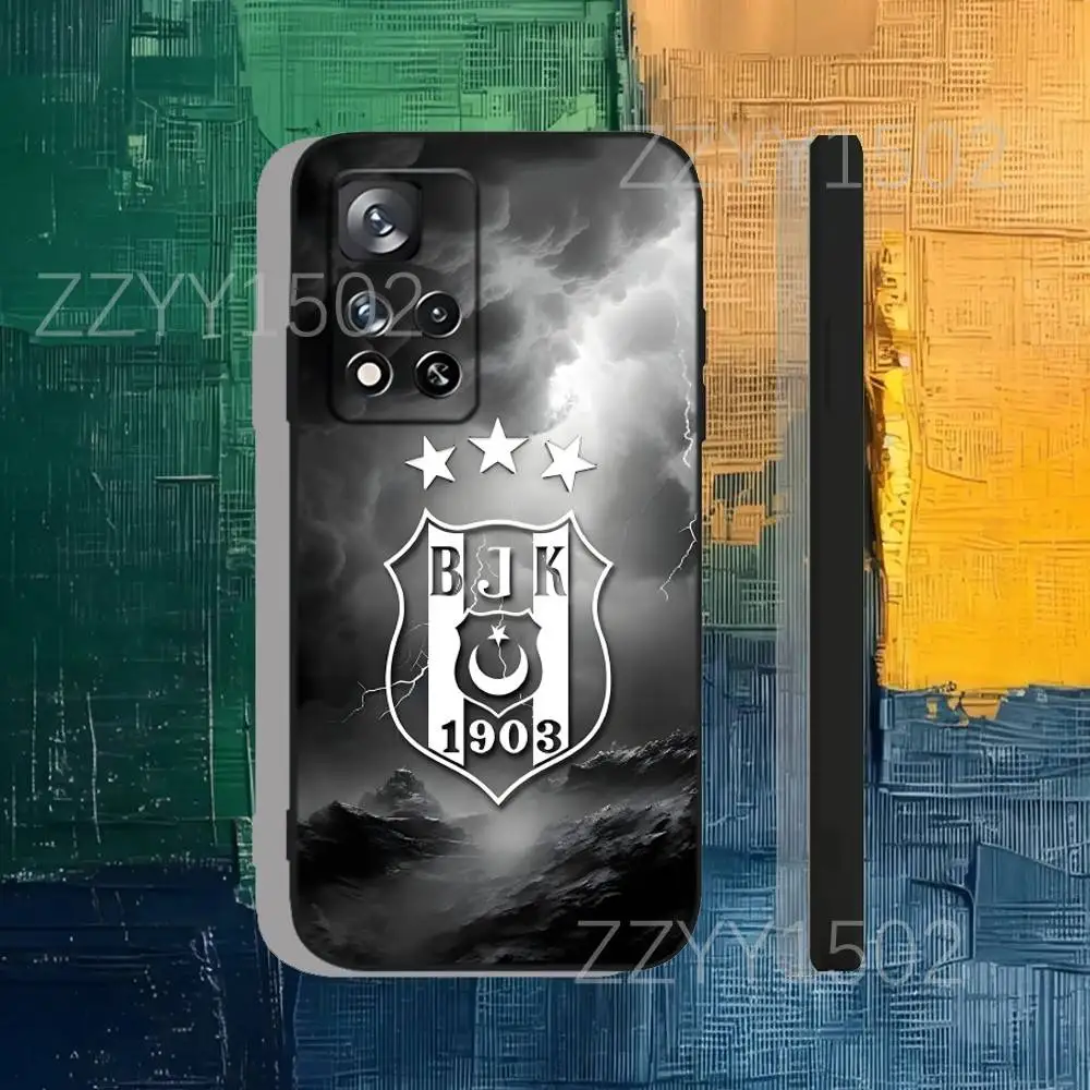 Fashion B-Besiktas B-JK Sports Phone Case For Samsung S25,S24,Ultra,S20,S30,Plus,S22,S23,Ultra,Plus,5G Black Silicone Soft
