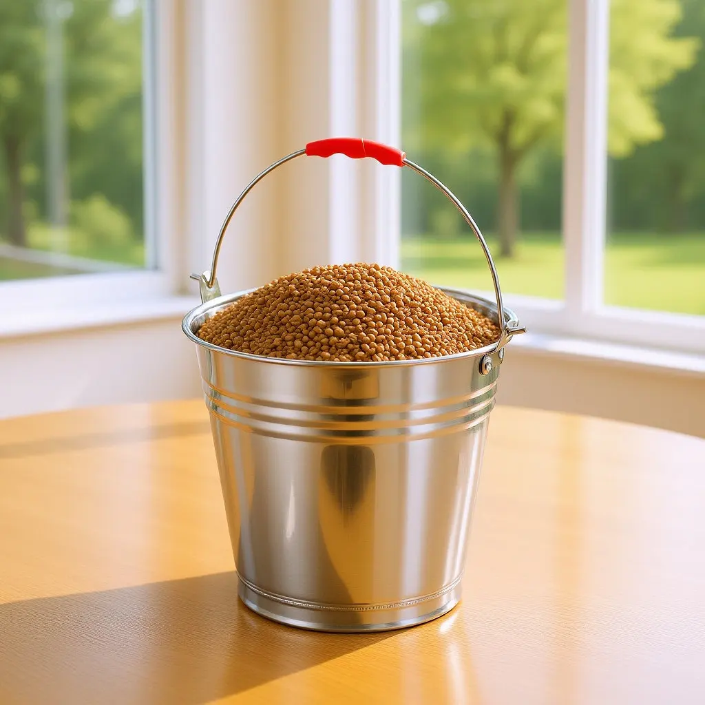 

1Pcs Stainless Steel Thickened Milk Bucket Large Capacity Stable Handle Pasture Ice Pail Household Multi-Purpose Liquid Holder